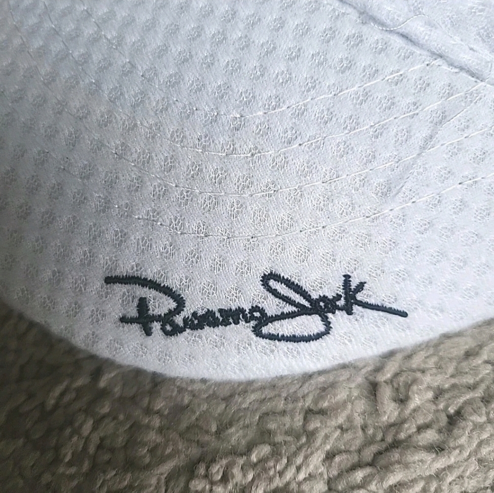 Panama Jack Visor Hat Cap White Adjustable Twill Logo Script - Picture 3 of 10